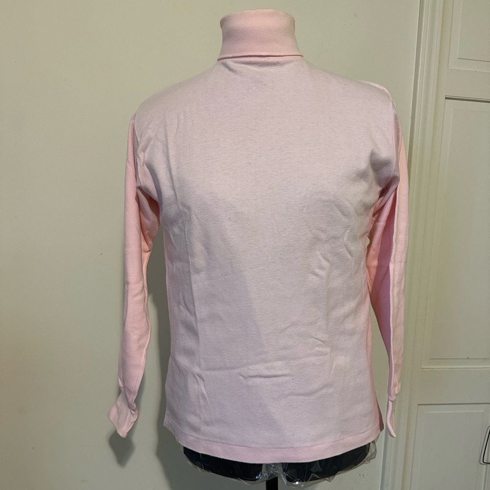 Soft Pink Long Sleeve Women's Turtleneck Top size small